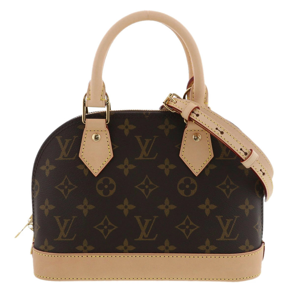 LOUIS VUITTON Alma handbag shoulder bag Monogram leather Brown